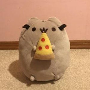 ♡ Pusheen holding pizza plushie ♡